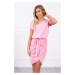 Tied dress with clutch bottom light pink color