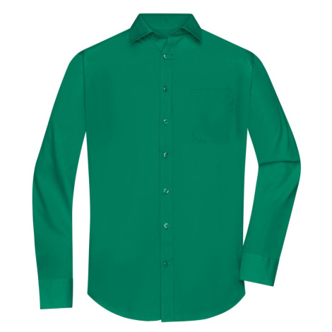 James & Nicholson Pánska košeľa s dlhým rukávom JN678 - Írska zelená