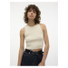 Béžový dámsky crop top Vero Moda Ginny