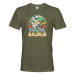 Pánské tričko pre tatinkov s potlačou Papasaurus - skvelý darček pre tatinkov