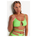 Trendyol Green Bralette Cut Out/Window Bikini Top