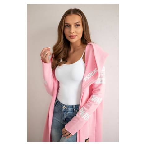 Coatee with subtitles light pink