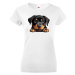 Dámské tričko s potlačou Rotvajler - tričko pre milovníkov psov