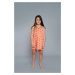 Madeira girls' shirt with wide straps - apricot print
