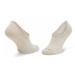 Calvin Klein Súprava 2 párov krátkych ponožiek dámskych 701218787 r.OS Béžová
