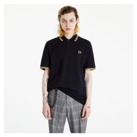 FRED PERRY Twin Tipped Shirt black / red