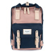 Himawari Unisex's Backpack Tr21288 Navy Blue/Pink