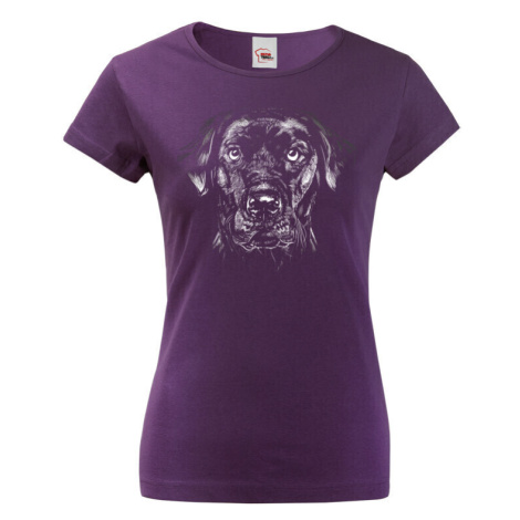 Dámské tričko s potlačou labradora - pre milovníkov psov