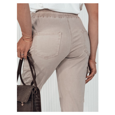 Women's cargo pants LOVE TREND beige Dstreet