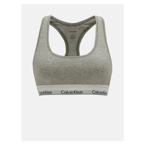 Sivá melírovaná podprsenka Calvin Klein Underwear