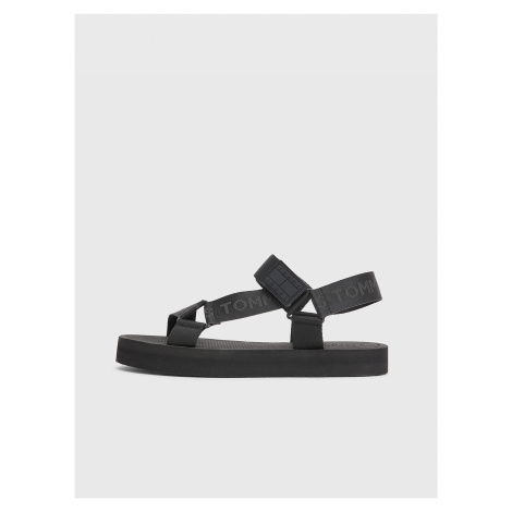 Čierne pánske sandále Tommy Hilfiger