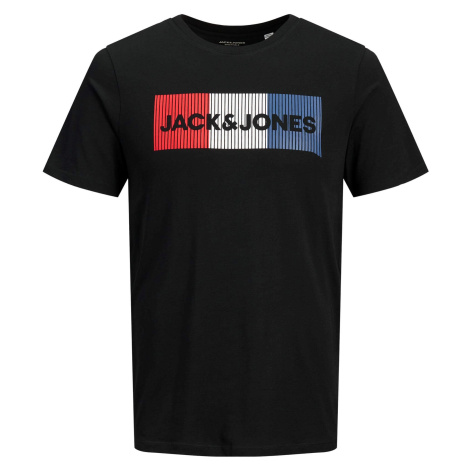 Jack&Jones Pánske tričko JJECORP Slim Fit 12151955 Black PLAY SLIM M Jack & Jones