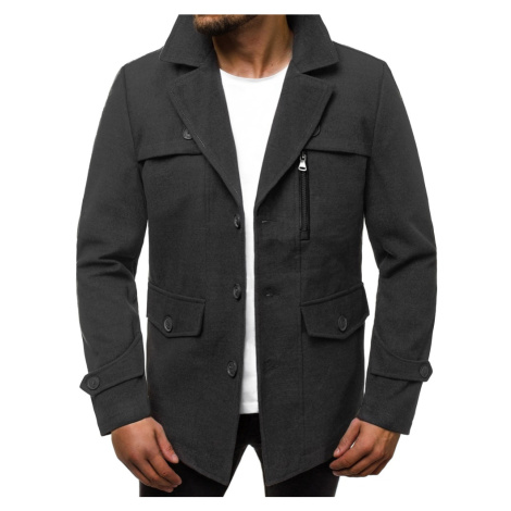 Trendy grafitový pánsky kabát N/5920