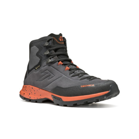 Pánska členková turistická celokožená obuv TECNICA Forge Hike MID GTX Ms, dark grey icon orange