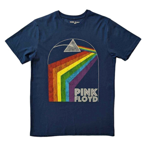 Pink Floyd Tričko Prism Arch Unisex Denim Blue