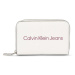 Calvin Klein Jeans Dámska peňaženka Sculpted Med Zip Around Mono K60K607229 Biela