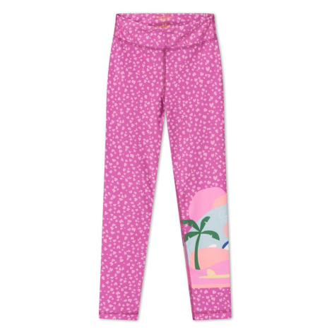 Plážové nohavice Femi Stories ružová farba