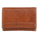 SEGALI Dámska kožená peňaženka SG-27023 Z koňak