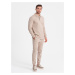 Ombre Men's tracksuit set sweatshirt with polo collar + pants