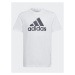 Adidas Tričko Essentials Big Logo Cotton T-Shirt IB1670 Biela Regular Fit