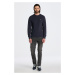 TRIČKO GANT SLIM PIQUE LS T-SHIRT EVENING BLUE