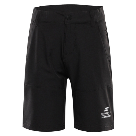 Children's softshell shorts ALPINE PRO BAKO black