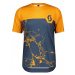 SCOTT Cyklistický dres s krátkym rukávom - TRAIL VERTIC PRO SS - oranžová/modrá