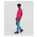 Tričko Karl Lagerfeld Jeans Klj Regular Sslv Logo Tee Ružová