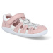 Barefoot sandále Bobux - Summit Seashell + White ružové