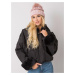 RUE PARIS Pink insulated winter beanie with pompom
