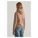 MIKINA GANT REG TONAL SHIELD HOODIE CARAMEL BEIGE