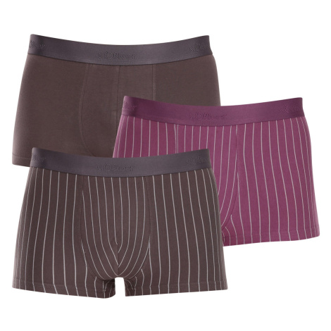 3PACK pánske boxerky S.Oliver viacfarebné