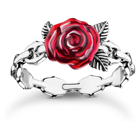 Thomas Sabo TR2482-664-10-54 Silver prstýnek Roses Romance