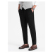 Ombre Men's chino pants with elastic waistband - black