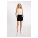 DEFACTO Regular Fit Normal Waist Straight Leg Crinkle Viscose Shorts