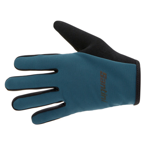 SANTINI Cyklistické rukavice dlhoprsté - MTB - modrá