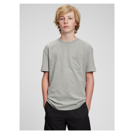 Šedé chlapčenské tričko GAP Teen