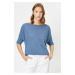 Koton Sweater - Blue - Relaxed fit