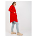 ČERVENÝ TEDDY COAT EVELINE S VRECKAMI -MBM-PL-1521.97P-RED