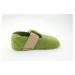 PEGRES barefoot filcové papuče BF02 zelená - veľ. 20