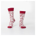 Creamy women's socks with patterns
