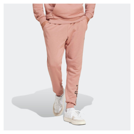 ADIDAS pánske fitness tepláky bavlnené tmavosivé