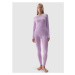 Dámske termo nohavice 4F SEAMLESS UNDERWEAR-WAW24USEAF153-52S-LIGHT VIOLET