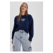 DEFACTO Cool Oversize Fit Crew Neck Thick Sweatshirt