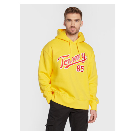 Tommy Jeans Mikina College DM0DM15711 Žltá Relaxed Fit Tommy Hilfiger