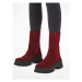 Tommy Hilfiger Členková obuv s elastickým prvkom Essential Suede Chelsea Boot FW0FW07489 Hnedá