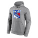 New York Rangers pánska mikina s kapucňou Primary Logo Graphic Hoodie grey