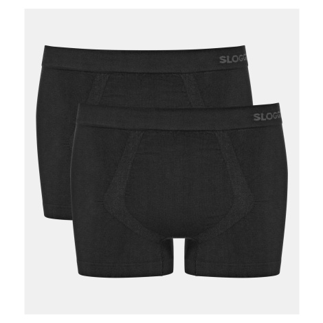 Pánske boxerky GO Smooth Short 2P - - čierna 0004 - SLOGGI