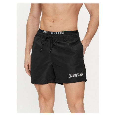 Calvin Klein Swimwear Plavecké šortky KM0KM00992 Čierna Regular Fit