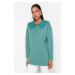 Trendyol Mint Oversize Baby Collar Knitted Tunic